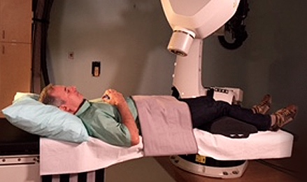 Man undergoing CyberKnife therapy CyberKnife prostate cancer treatment - cyberknife miami - alternative cancer treatment